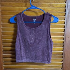 No Comment Women's Plum Crop Top